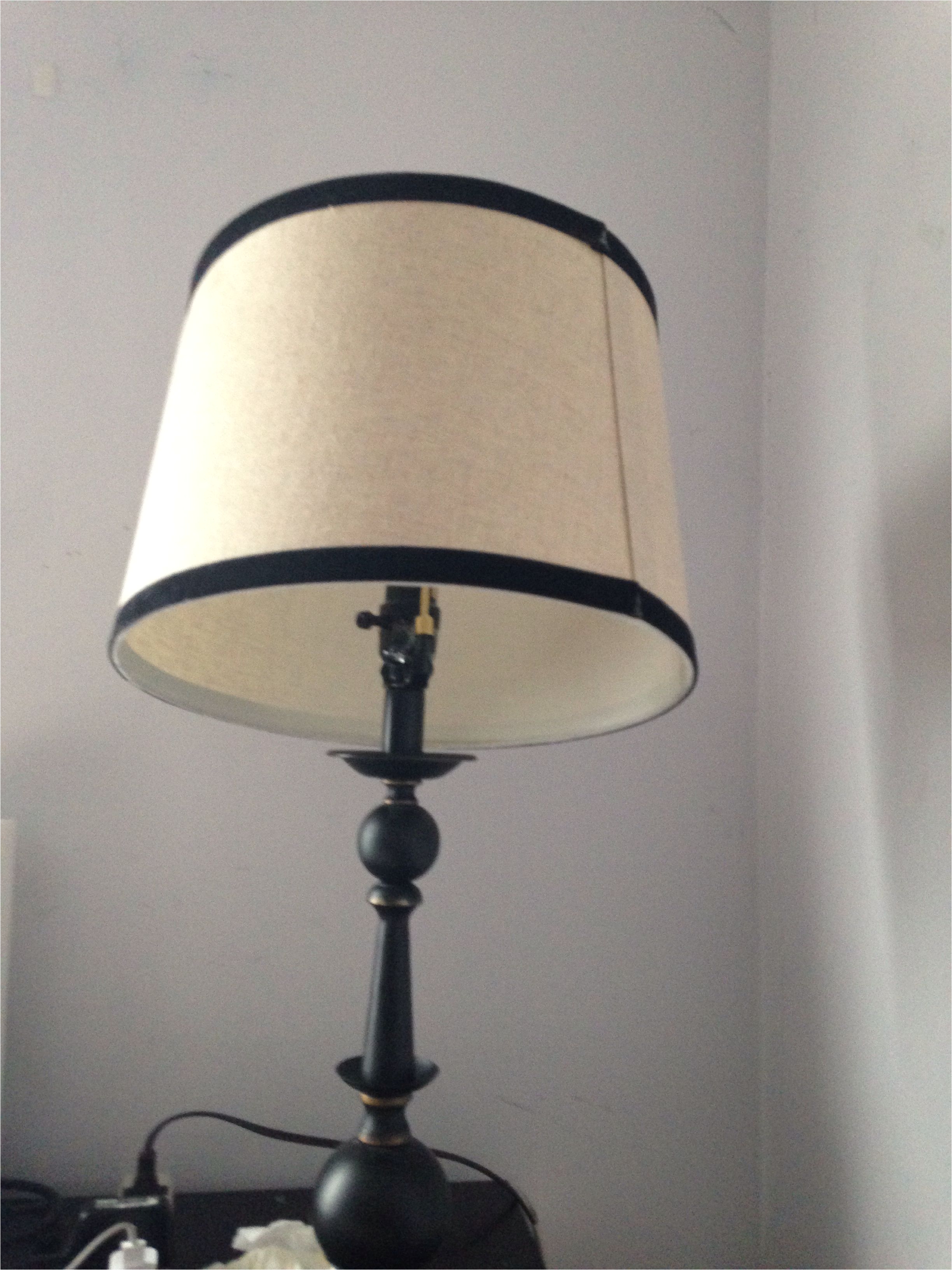 lampshade wont stay straight