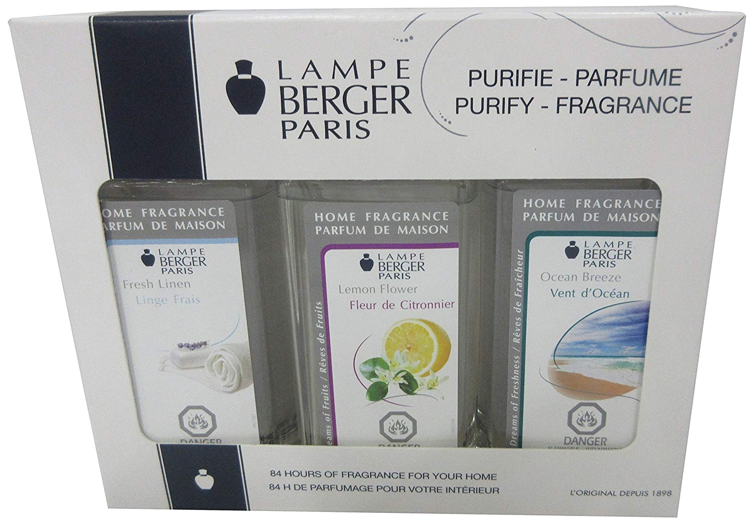 lampe berger paris trio pack fresh 3 x 180ml fragrance amazon ca home kitchen