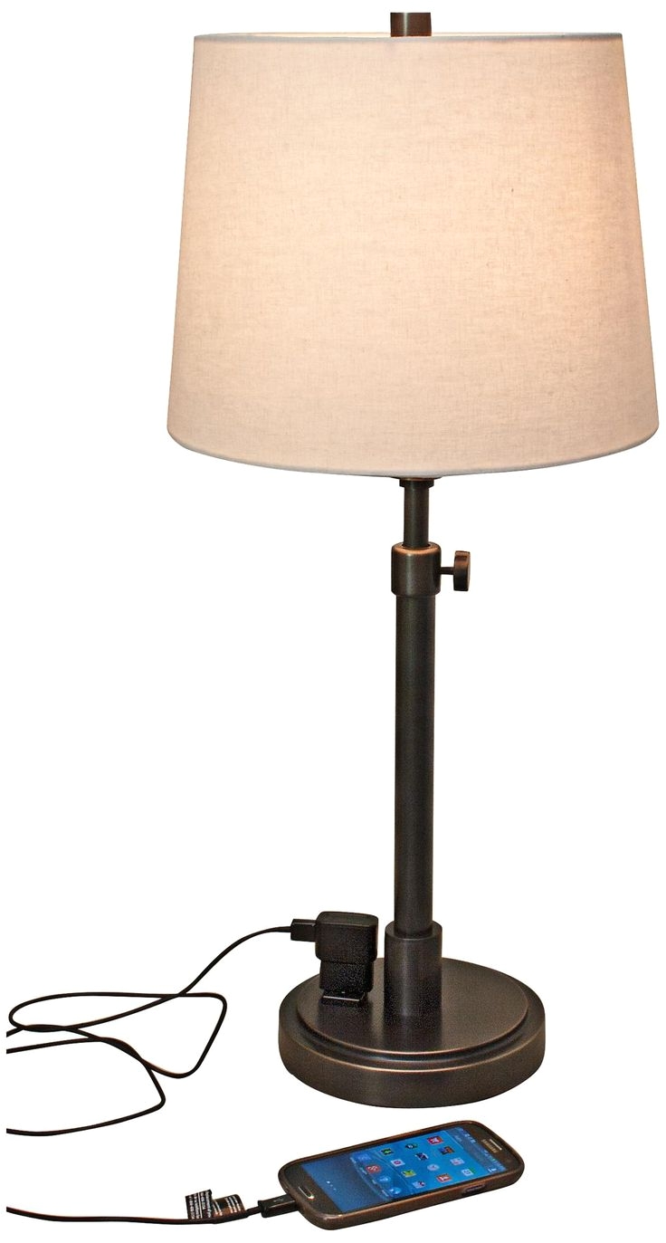 house of troy townhouse bronze desk lamp with outlet