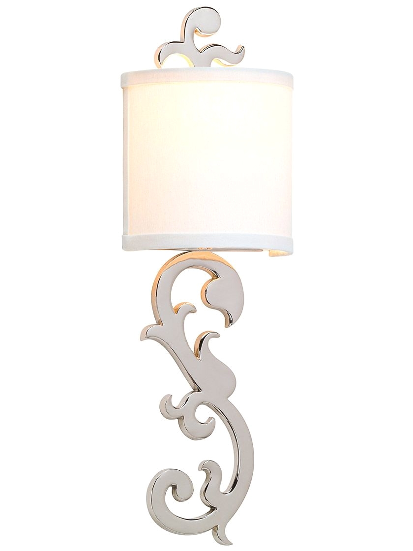 corbett romeo polished nickel 21 high wall sconce lamps plus