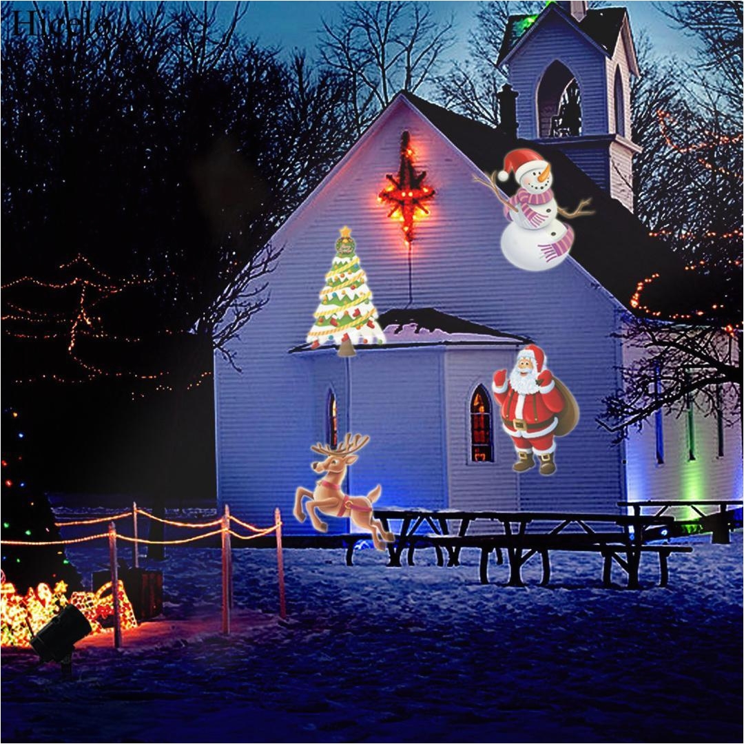 hicelo holiday decoration waterproof outdoor for christmas laser snowflake projector lamp home garden star light clearance christmas decorations commercial