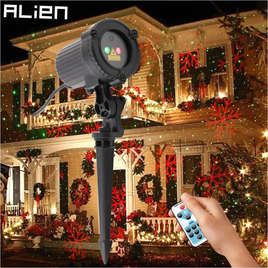 aliexpress com buy alien static remote red green star snowflake outdoor garden christmas laser light show projector holiday xmas waterproof lights from