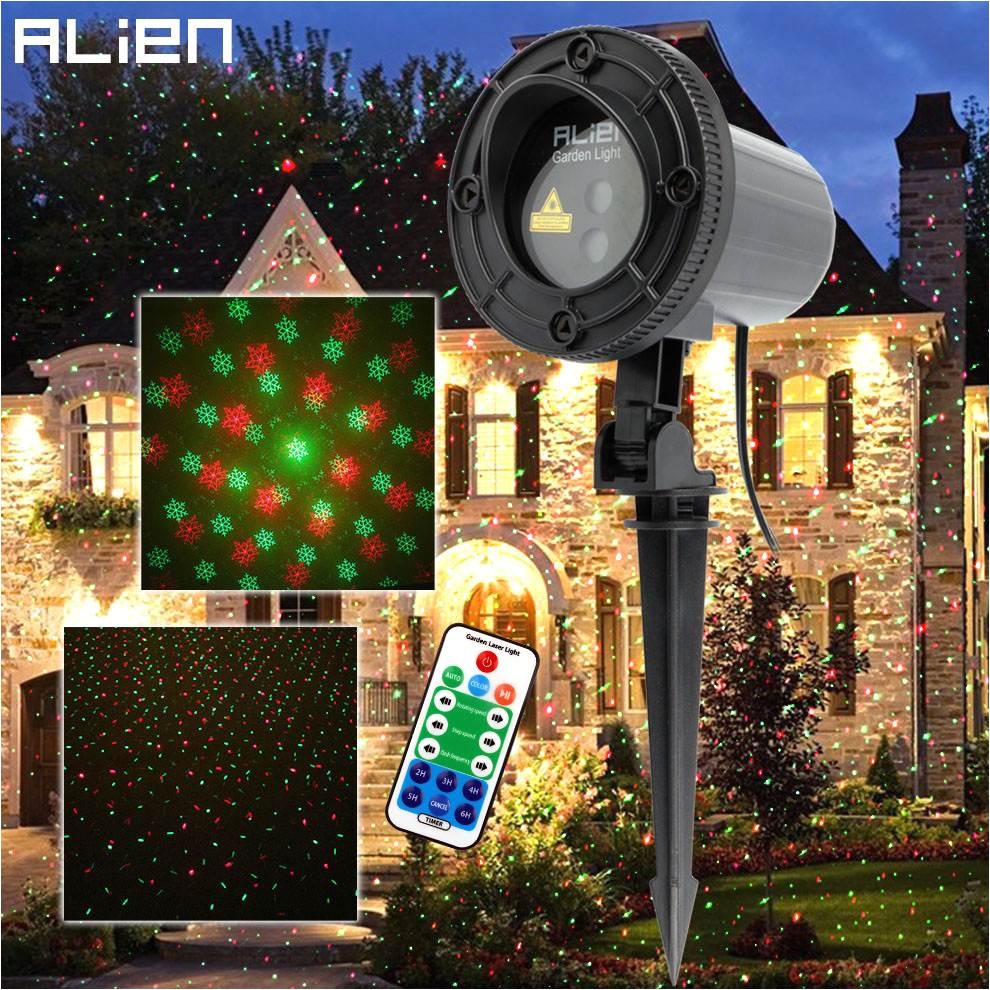 outdoor christmas laser lights lovely alien remote red green star snowflake outdoor laser light show