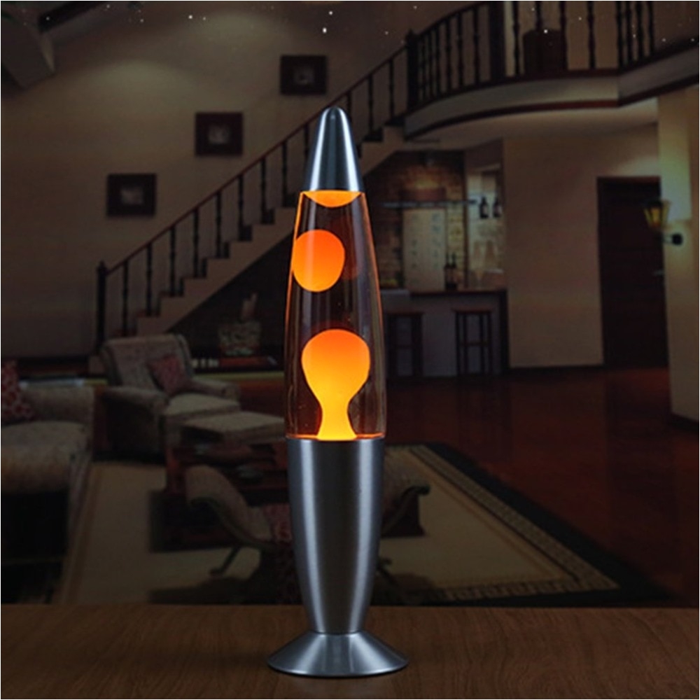 novelty lava lamp wax volcano night light metal base jellyfish nightlight glare incandescent lava lighting lamp