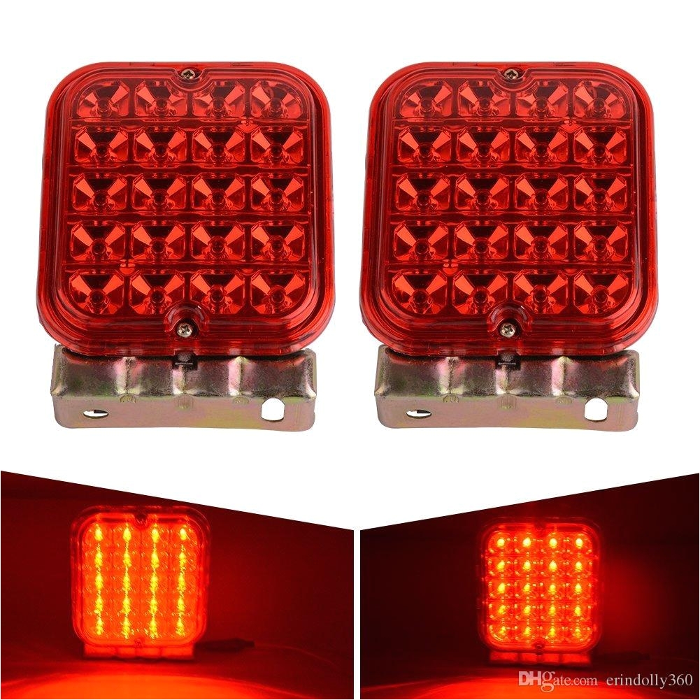 of universal turn signal brake tail light anti shock water resistant 20 leds side trailer marker lights for boat trailer stop lice truck tail light tail