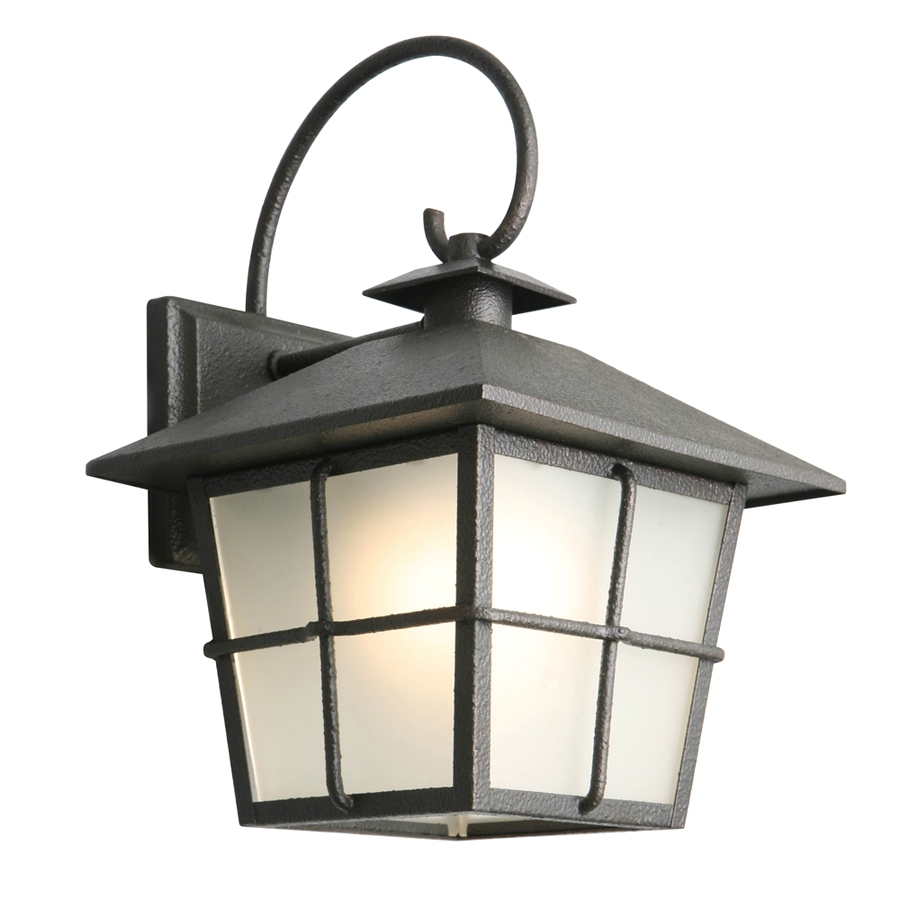 portfolio 11 75 in h black led outdoor wall light energy star