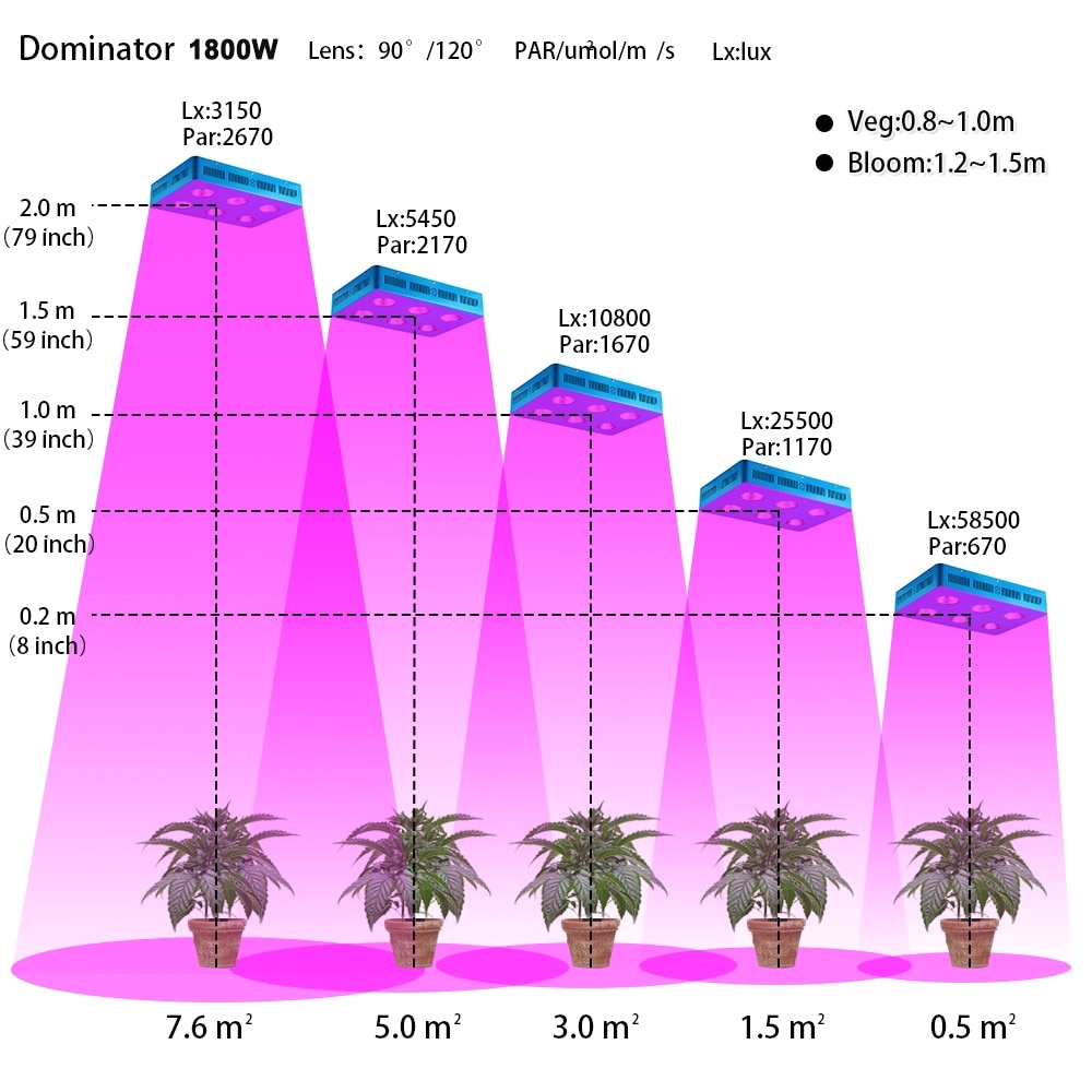 high yield with our led grow lights