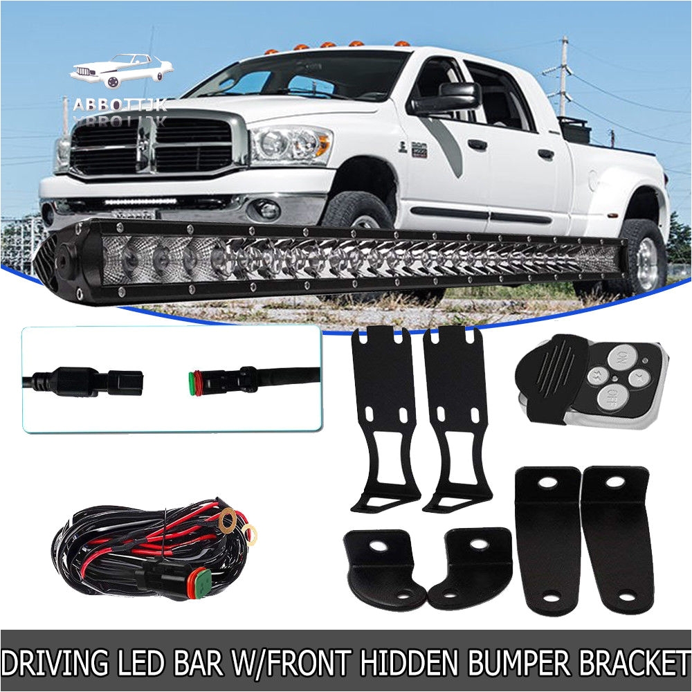 for dodge ram 2500 3500 20 100w led light barhidden bumper mount bracket