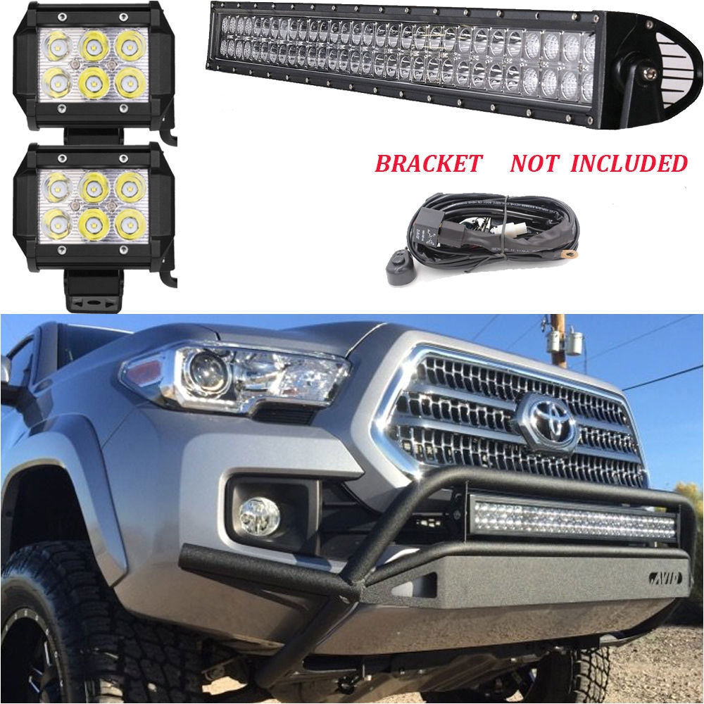 31 5 inch led light bar 2x 4 cube pods work lamp off road toyota tundra