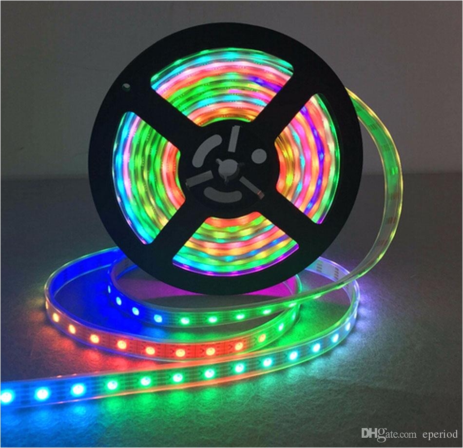 ws2813 ic dc5v led strips dual data individually addressable rgb smart led pixel strip ip30 ip67 waterproof 30 60leds m dhl free battery operated led strip