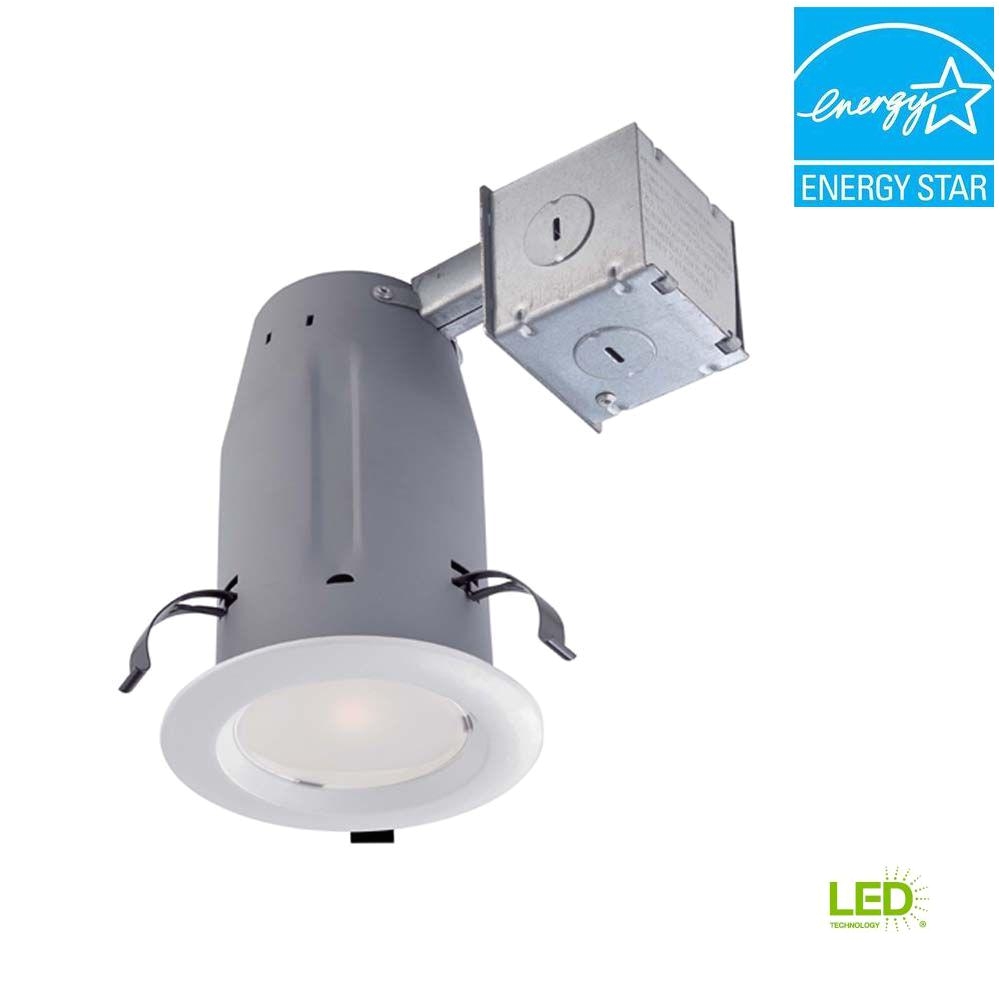 Led Light Tape Kits Commercial Electric 3 In White Led Recessed Baffle Kit