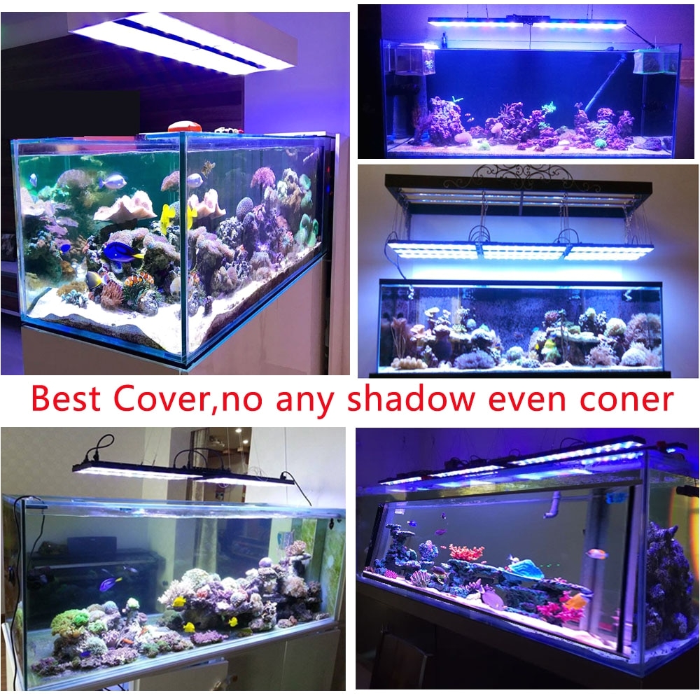 aliexpress com buy 24 36 48 72 96 smart marine aquarium led lighting coral reef saltwater lamp programmable timer sunrise dimmable from reliable