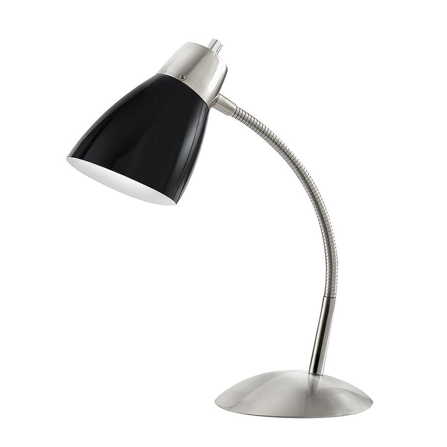 tensor 18 in adjustable brushed steel swing arm desk lamp with plastic shade