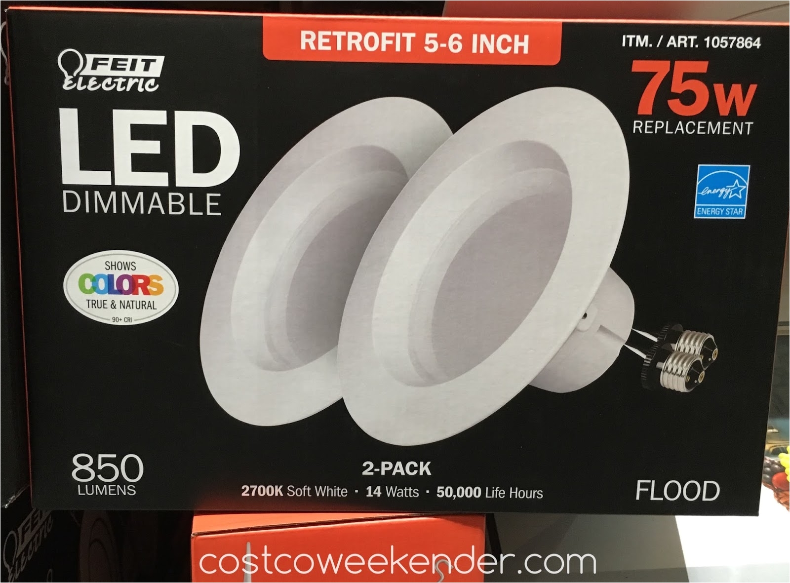 feit electric 75w led dimmable 5 6 retrofit kit easy installation instant on full brightness