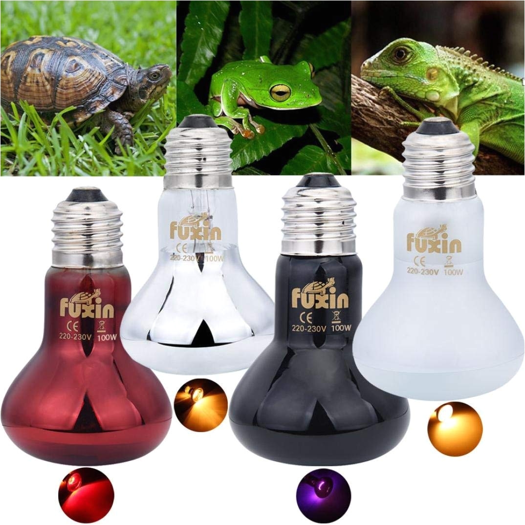 aliexpress com buy fuxin pet ceramic heating lamp infrared for chameleon amphibian snake tortoise reptile heat lamp bulb light 25w 50w 100w e27 from