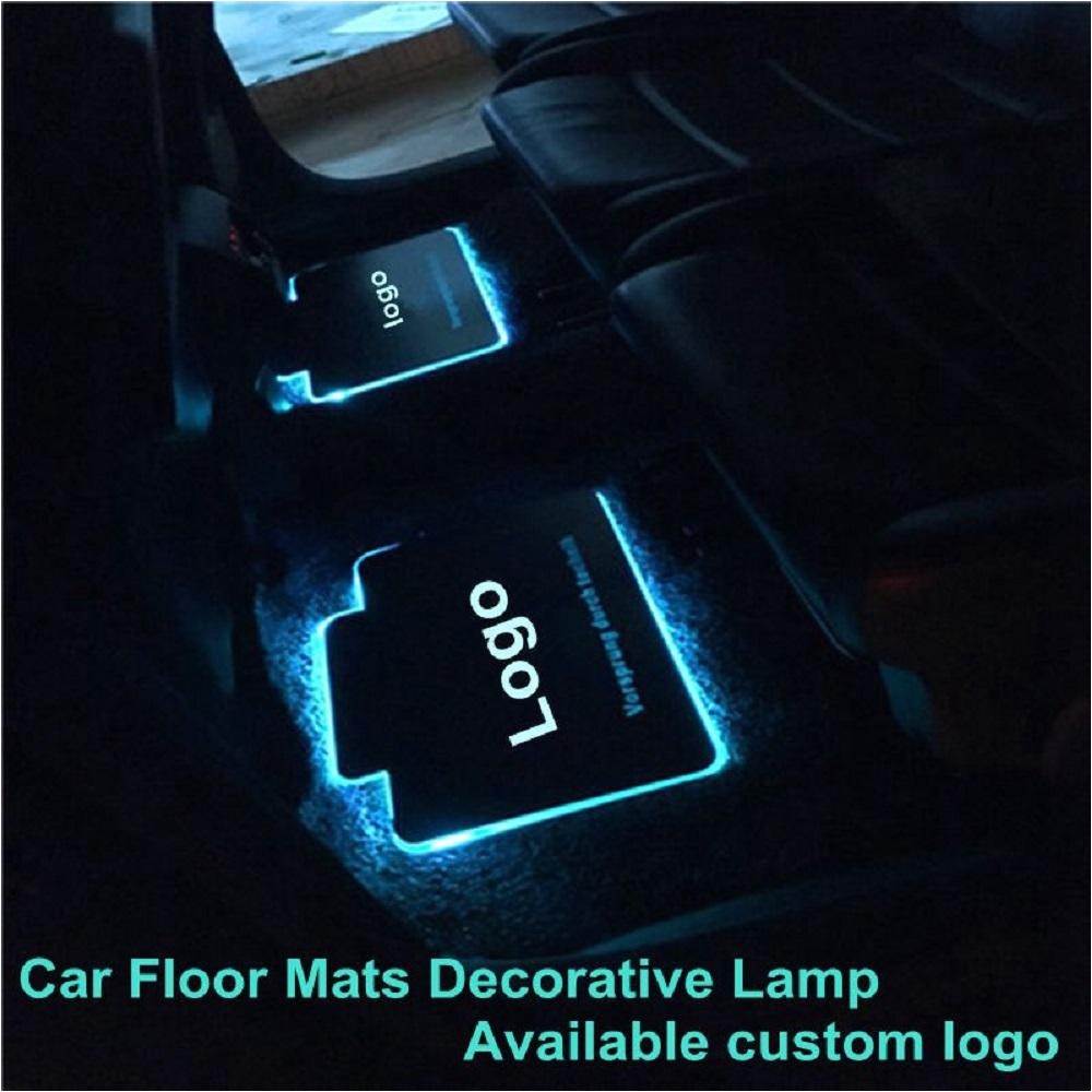 4pcs car rgb app led light led lights colors car styling decorative atmosphere lamps car interior light with remote