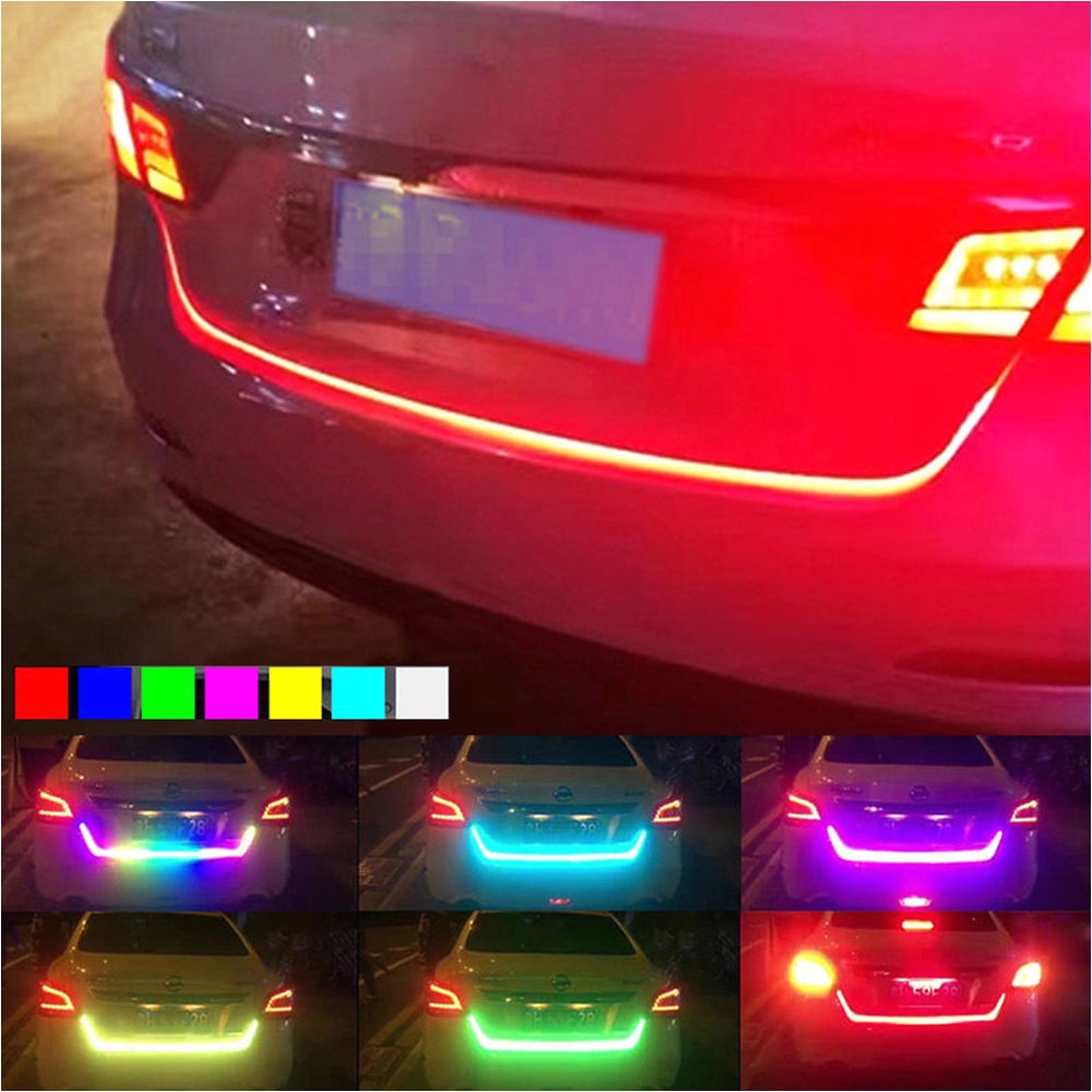 new 47 rgb led car trunk sliding light strip tailgate edge brake turn signal 7698739701935 ebay