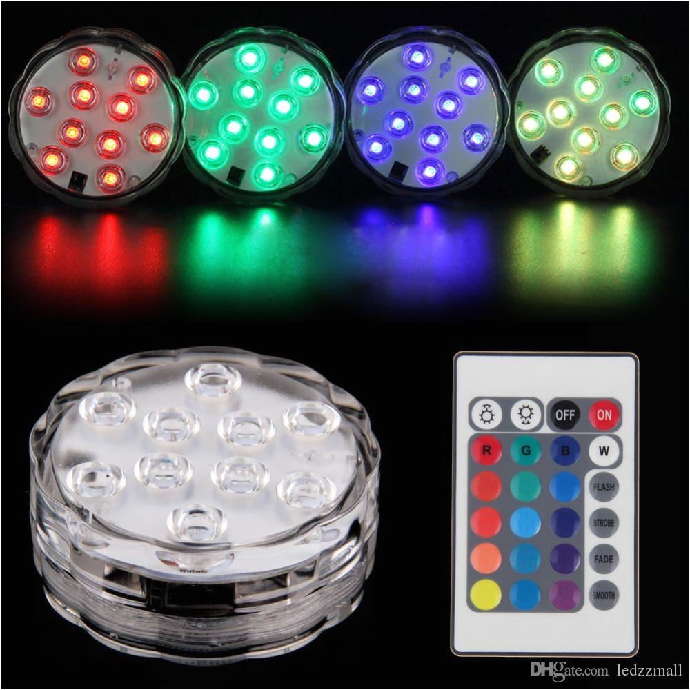 best multi color submersible light 10 led party vase lamp underwater waterproof with remote controller submersible led under 4 85 dhgate com