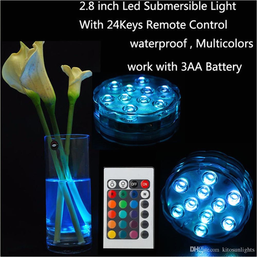 kitosun led multi colors submersible waterproof wedding party decoration floral vase base light hookah lamp 24 keys remote controller decoration for a