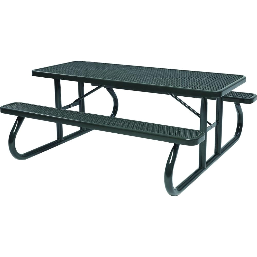 Lifetime Kids Picnic Table with Benches Tradewinds Park 6 Ft Black Commercial Picnic Table Hd D601gs Bk