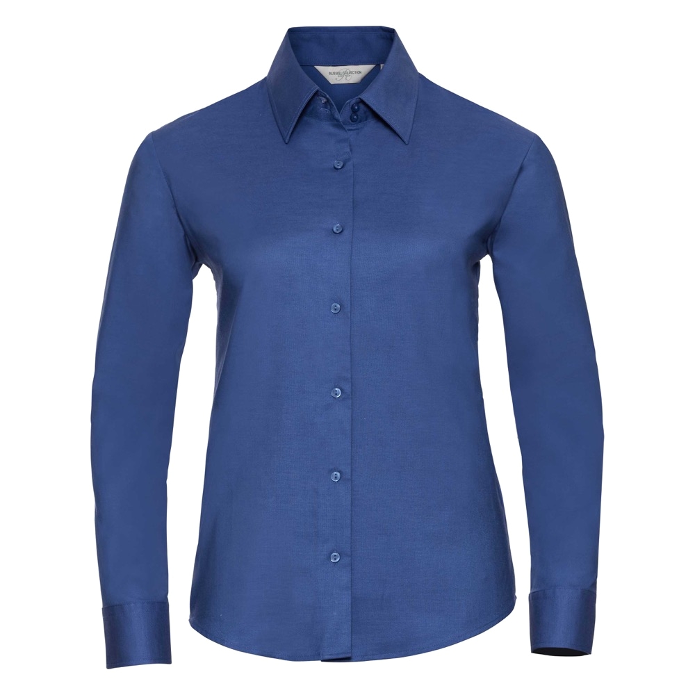 ladies long sleeve easy care oxford shirt image
