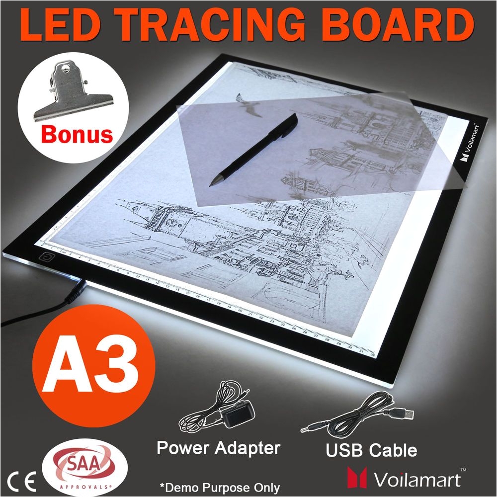 a3 led light box tracing board art design stencil drawing thin pad copy lightbox