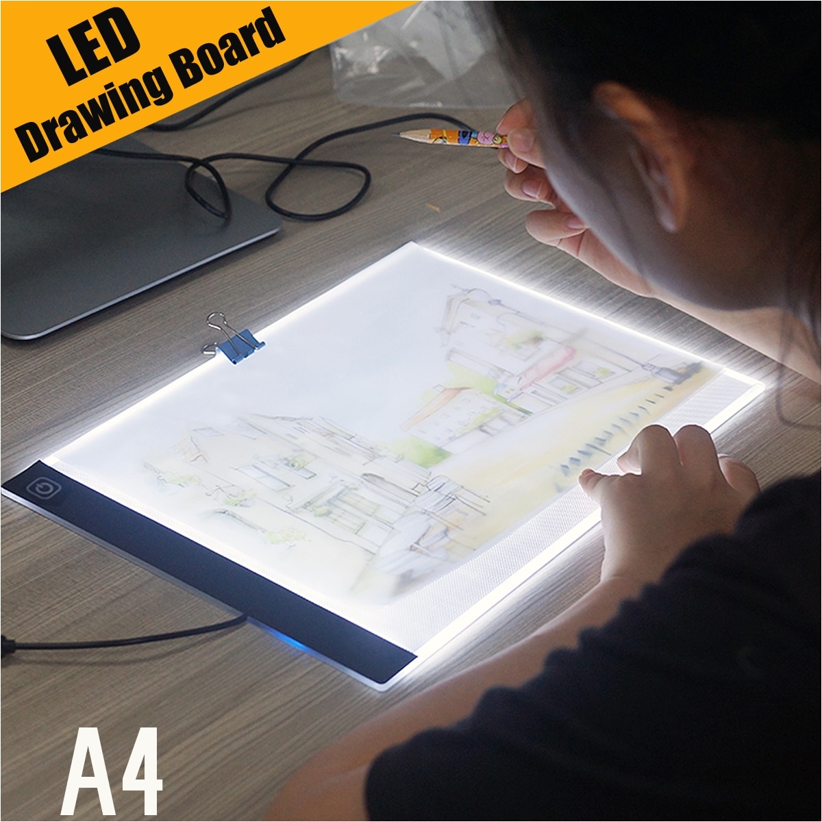 leory a4 led drawing tablet led graphic tablet writing painting light box art stencil art board
