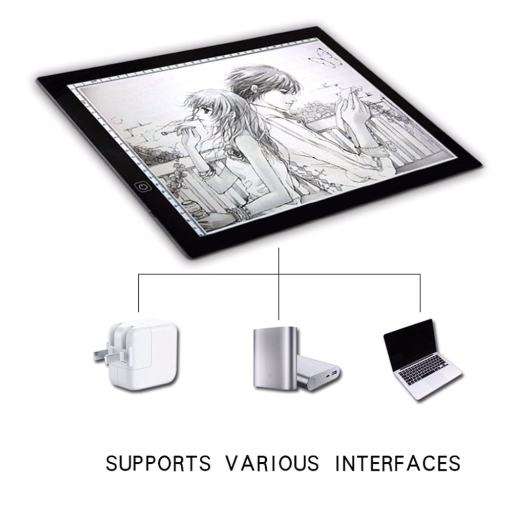 portable a3 led light pad box drawing copy board drafting graphics tablet table pad panel pad