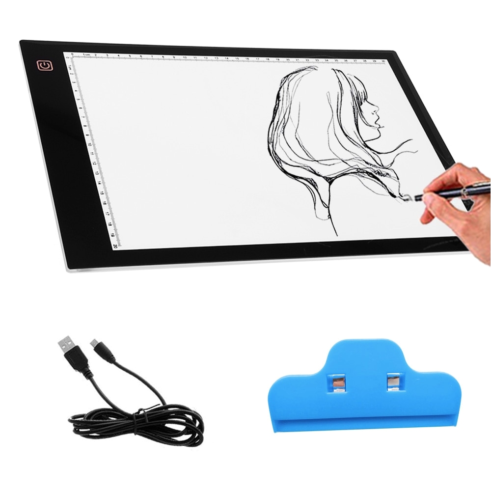 vococal usb powered ultra thin a4 led eyesight protected touch dimmable animation tracing light box tablet pad board with clipusd 19 96 piece