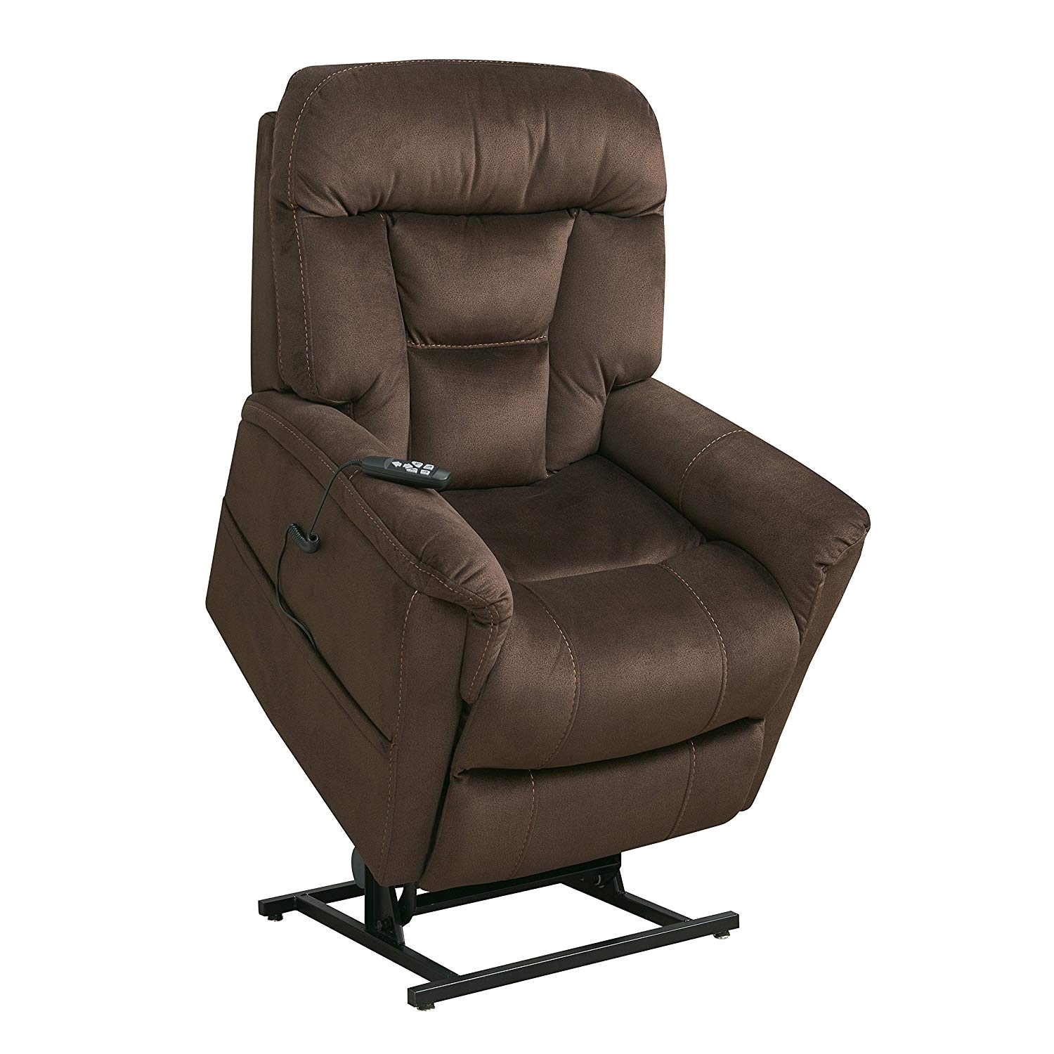 amazon com pulaski ds a278 016 349 dark brown dual motor fabric lift chair kitchen dining