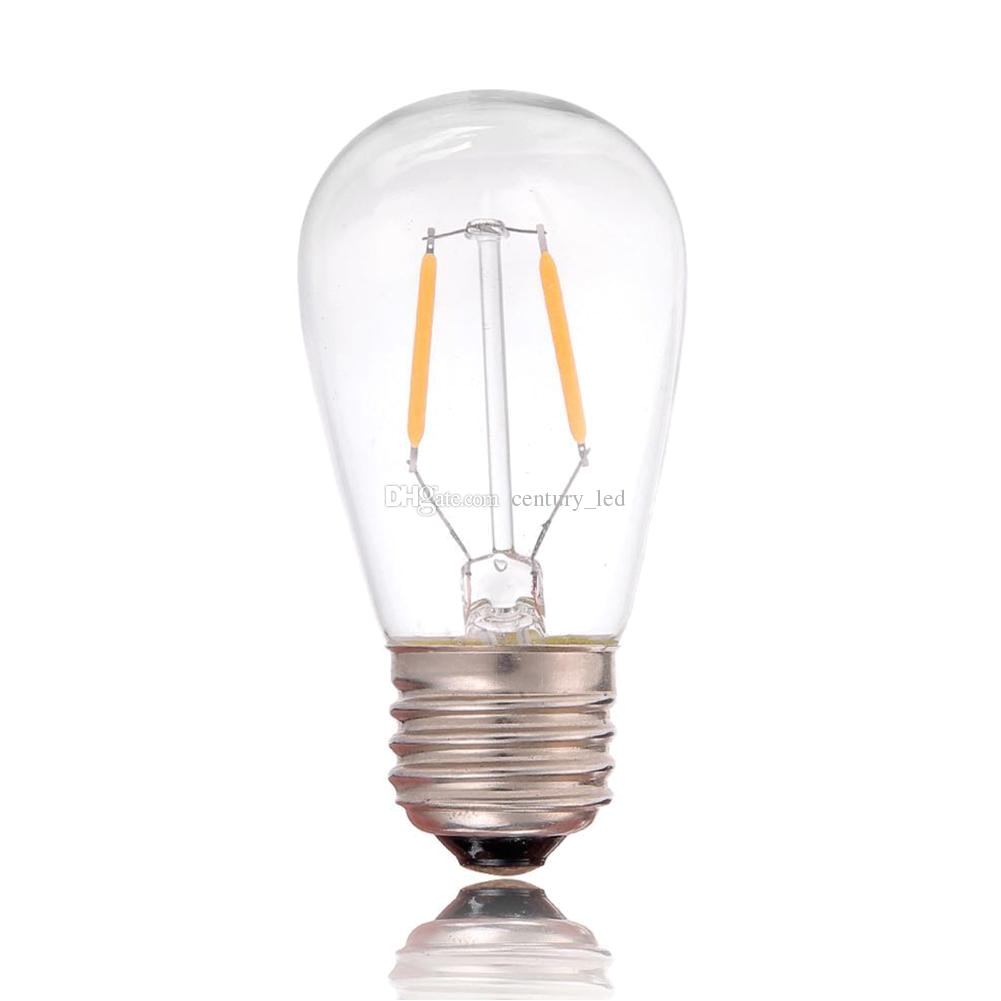 vintage led filament bulb light st45 edison style 1w 2200k 110v 220v retro decorative chandelier pendant light flood light bulbs bulb types from century led