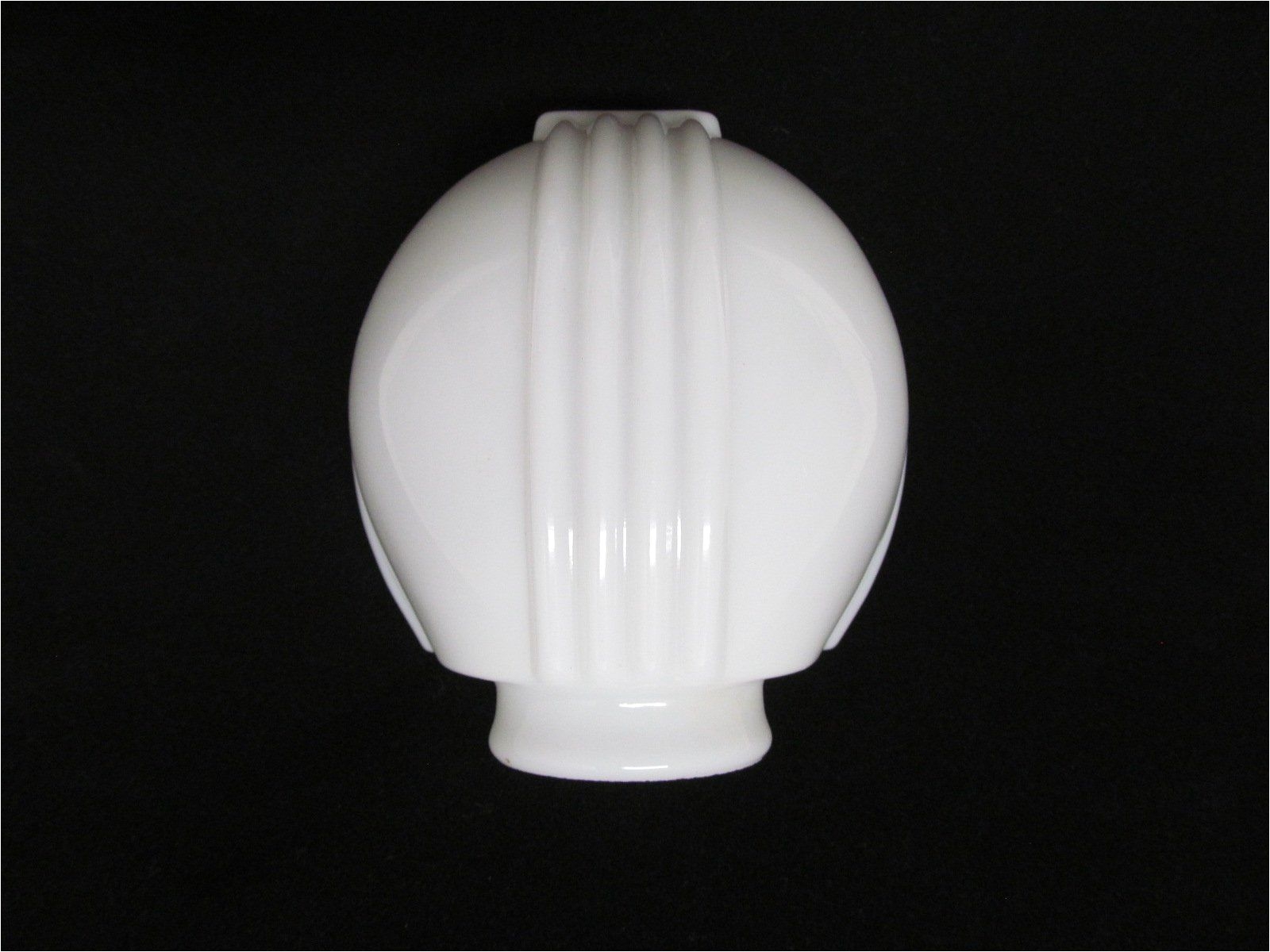 vintage art deco style milk glass light cover vintage glass lamp shade vintage lighting