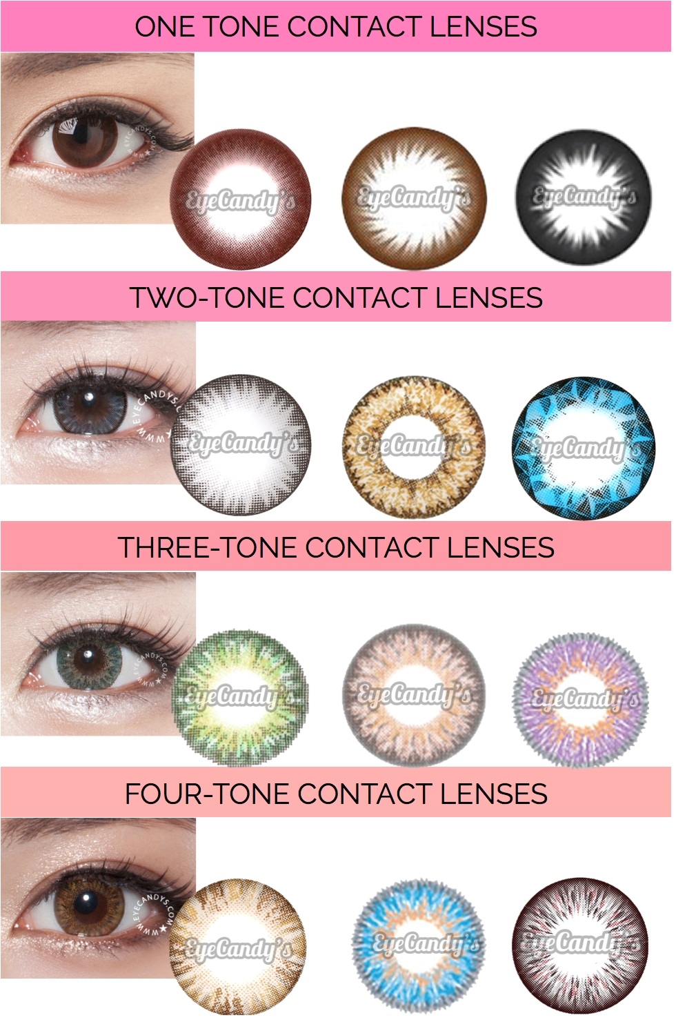 Light Gray Contacts 1 2 3 or 4 tones How Many Should I Have In My Color Contacts