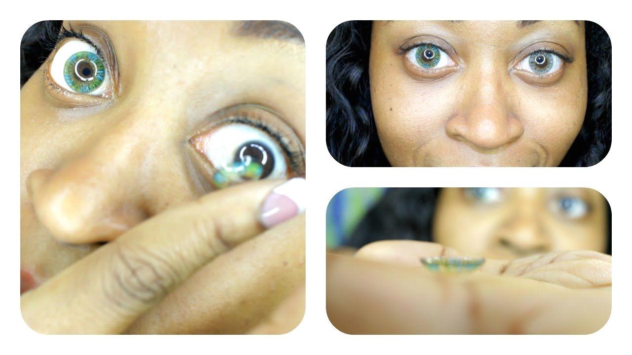 fastest way to apply contacts rainbow greenish blue contacts lensflavor