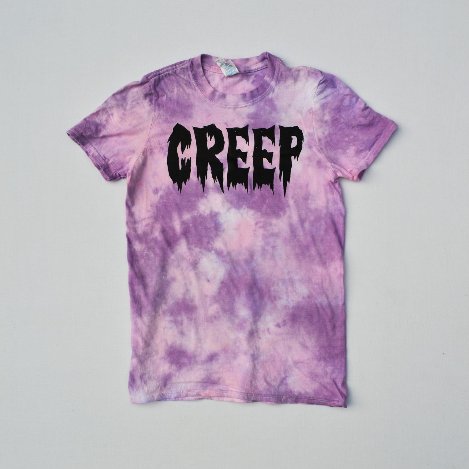 pastel goth creep pink tie dye unisex t shirt hipster indie hype mens womens kawaii