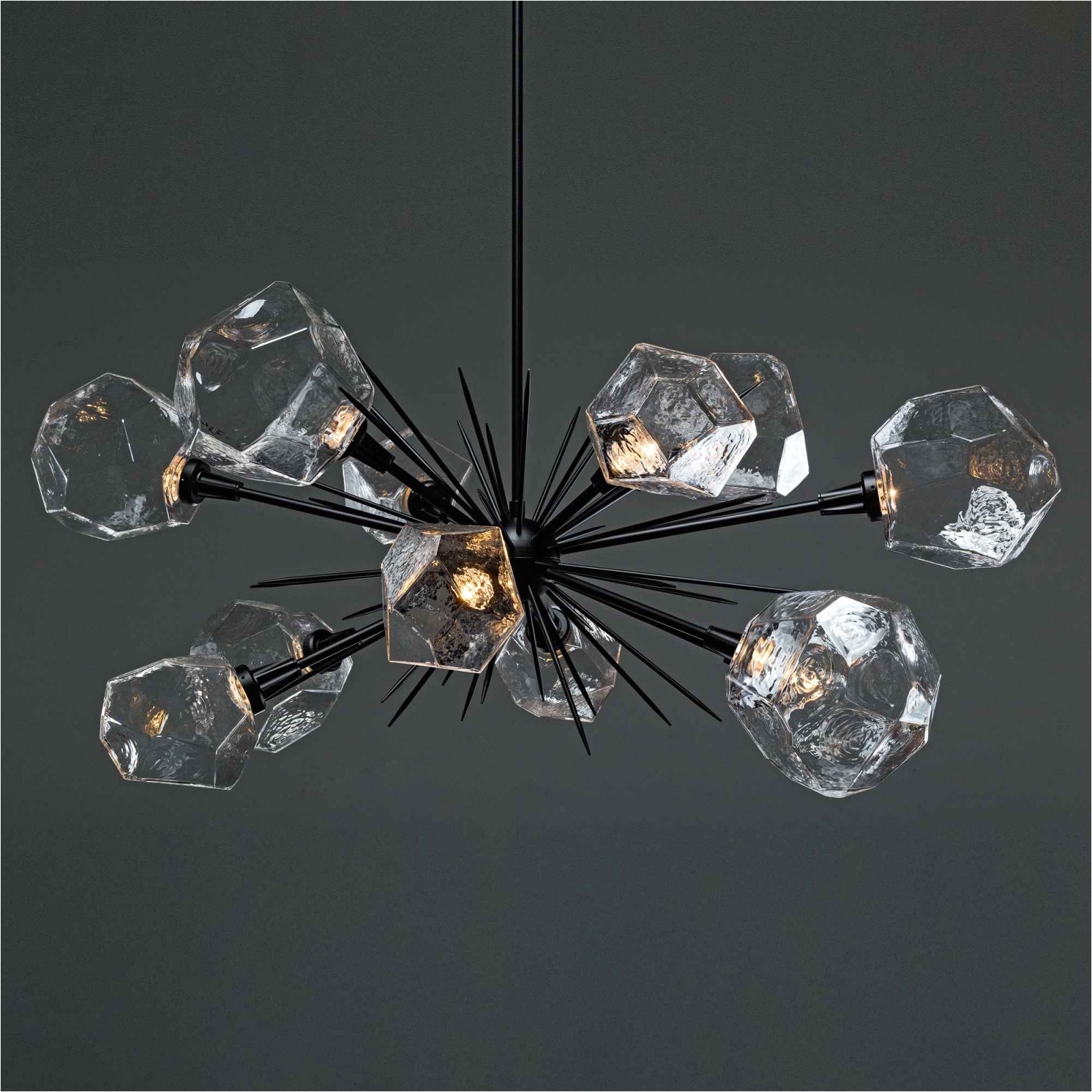 gem oval starburst chandelier plb0039 0d for chandeliers black