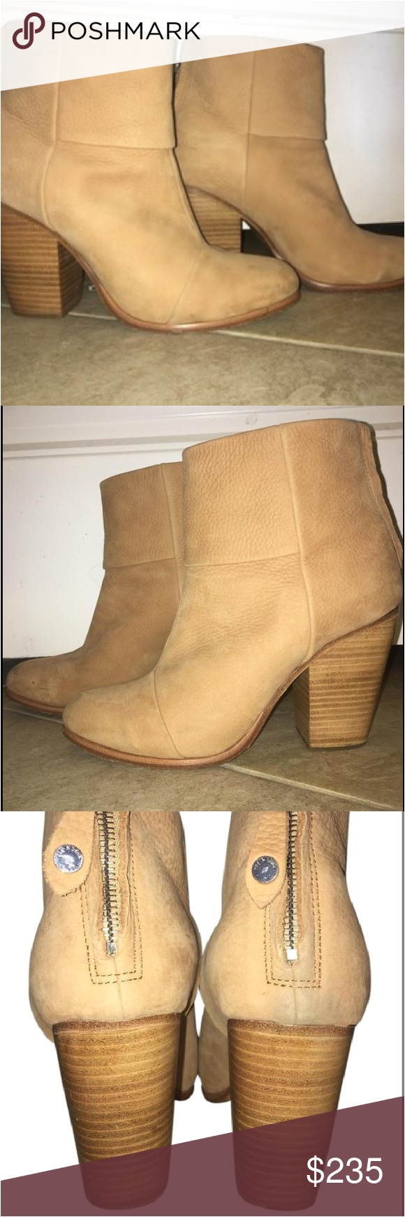 rag and bone classic newbury light tan booties signature rag a bone newbury booties size 39 5 in a beautiful light tan color that is perfect year round