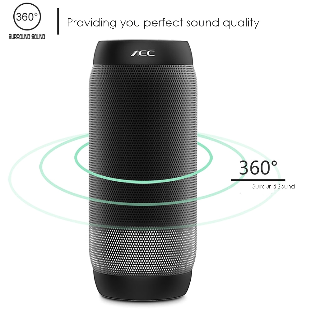 aec upgraded version 615s led light wireless portable bluetooth speaker outdoor mini bicycle 10w bass subwoofer for jbl speaker in portable speakers from