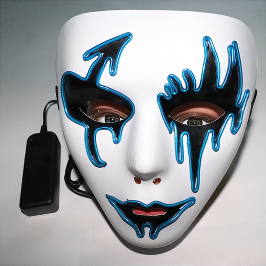 aliexpress com buy halloween full face mask party sound reactive led mask dance rave light up adjustable mask rave dropshipping sep1 from reliable party