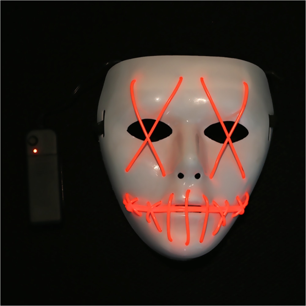 halloween mask led light up funny mask from the purge election year great for festival cosplay halloween costume in party masks from home garden on