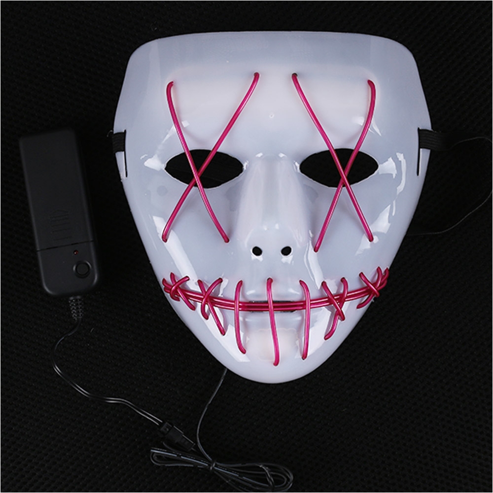 halloween mask led light up funny mask from the purge election year great for festival cosplay halloween costume in party masks from home garden on