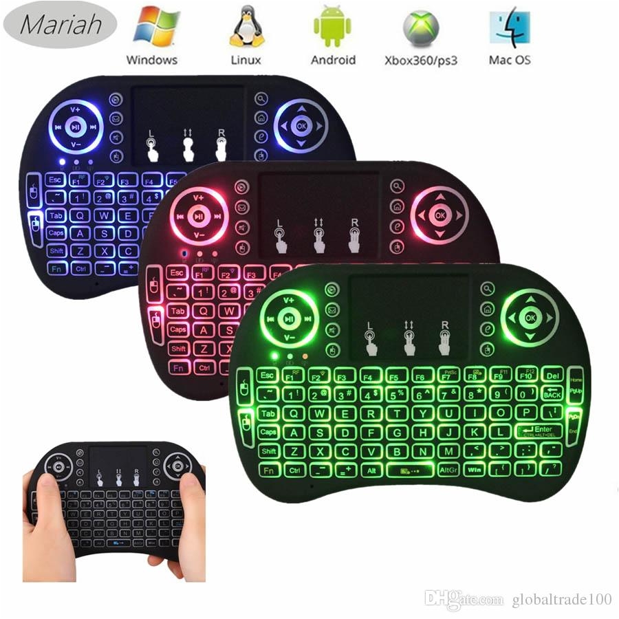 Light Up Wireless Keyboard Mini I8 Fly Air Mouse 2 4g Wireless Gaming Backlit Keyboard Remote