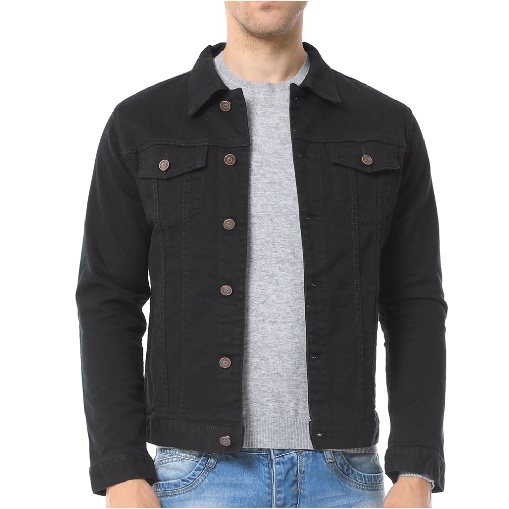 aliexpress com buy fashion mens black blue white denim jacket casual autumn jeans coat slim fit long sleeve outerwear for men cotton sweatshirt from