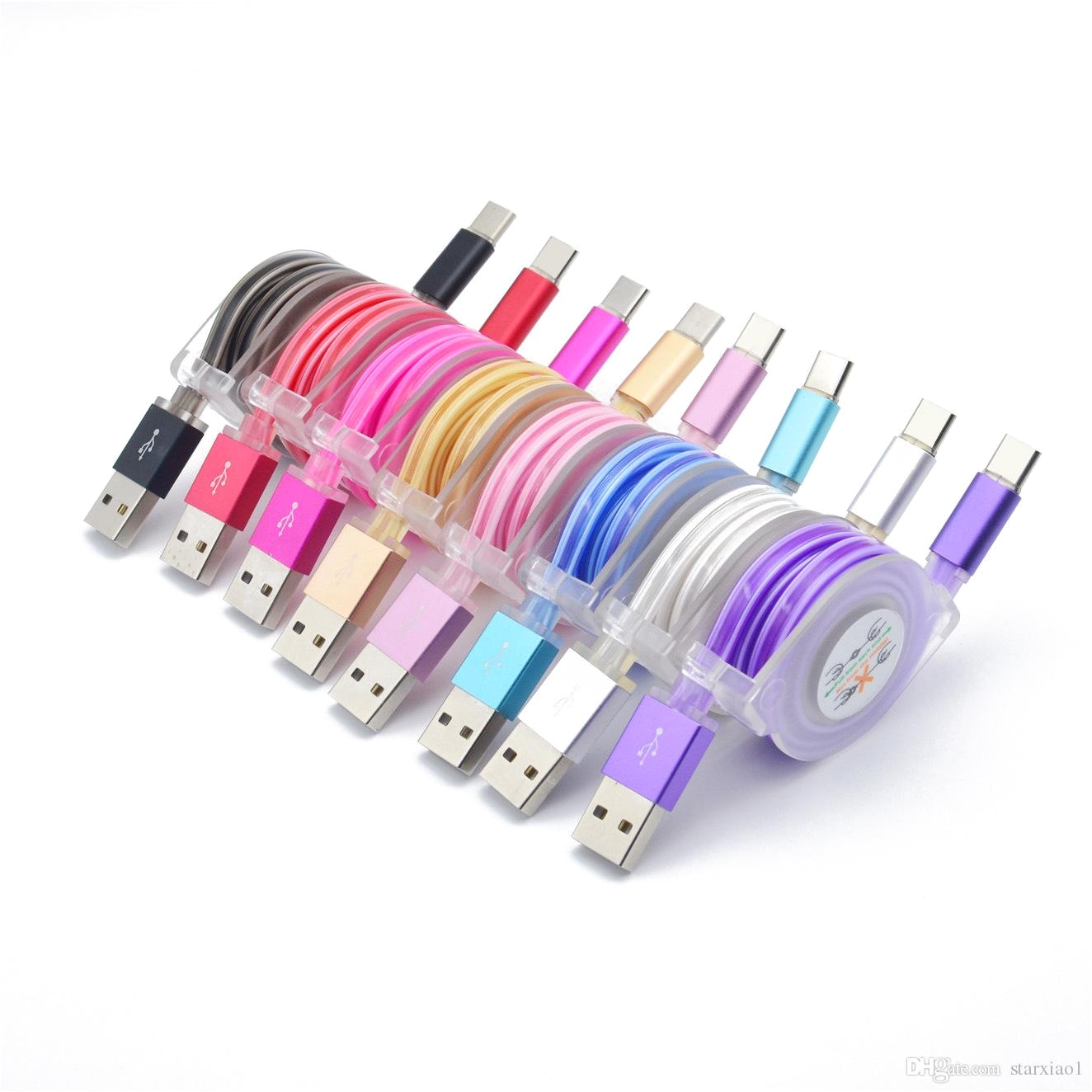 led light up flat noodle micro usb cable type c for samsung i5 smartphone tablet pc colorful retractable cable flexible charging cables internet cables