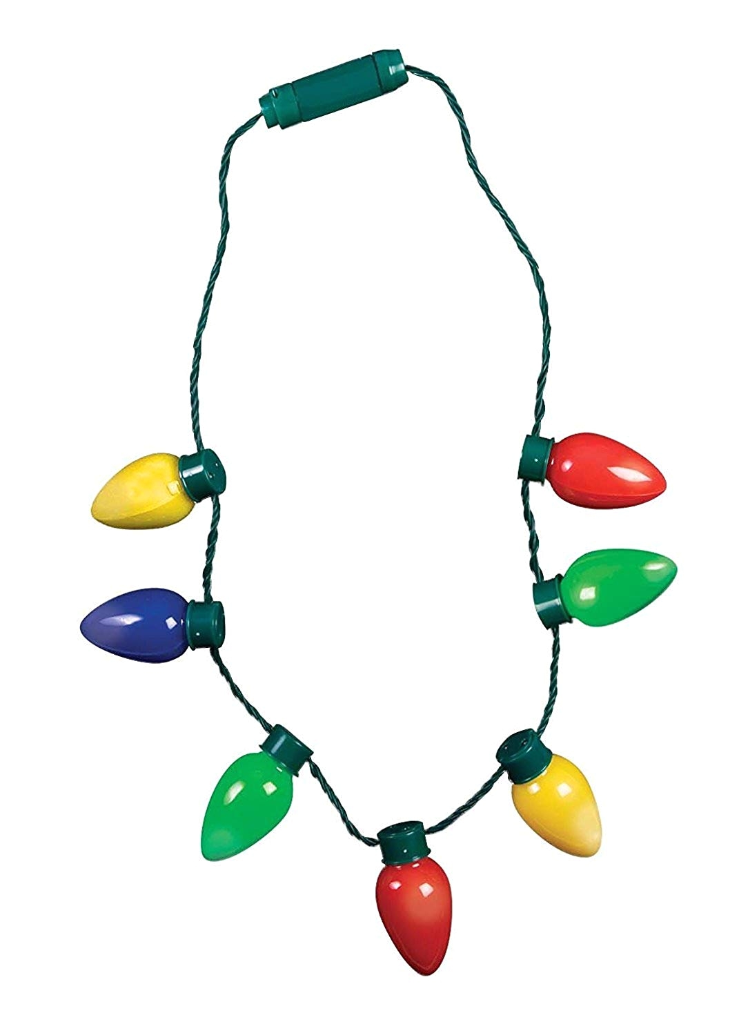 Lighted Christmas Necklace Amazon Com Retro Light Up Christmas Bulb Necklace Flashing Led