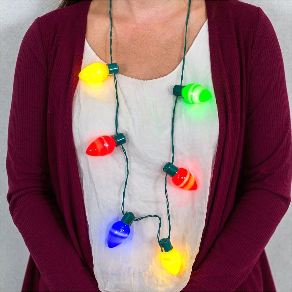 christmas house battery operated large 6 bulb christmas light necklaces