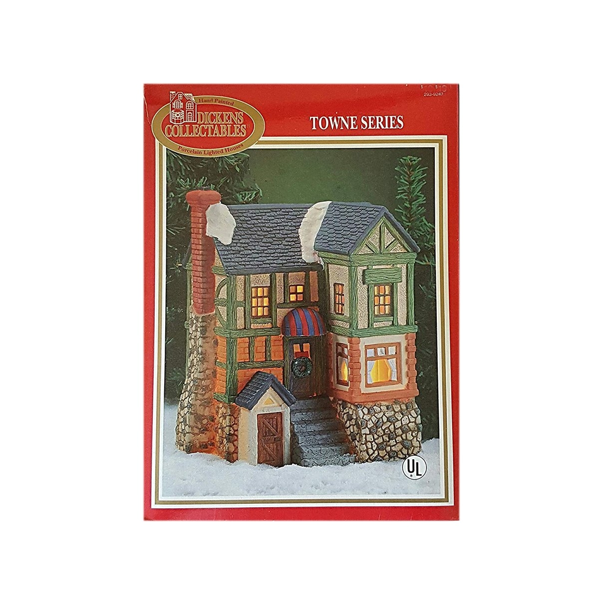 1996 dickens collectibles towne series porcelain lighted house 293 9247 walmart com