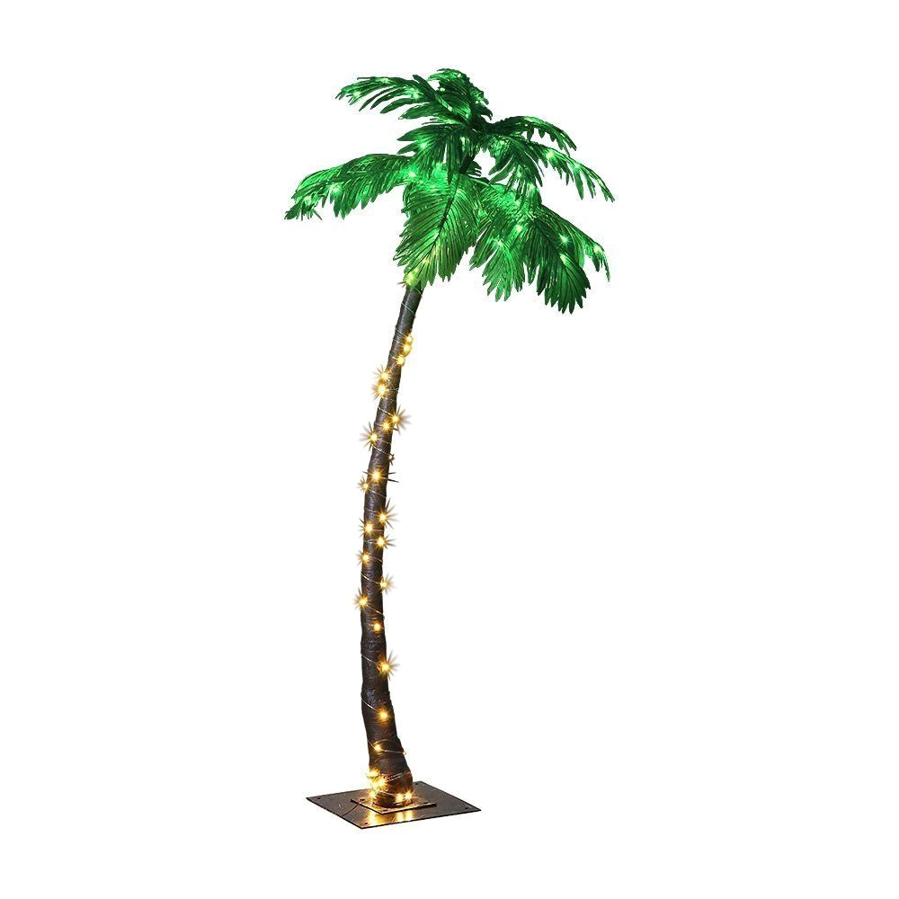 lightshare 7 feet lighted palm tree 96led lights decoration for home party