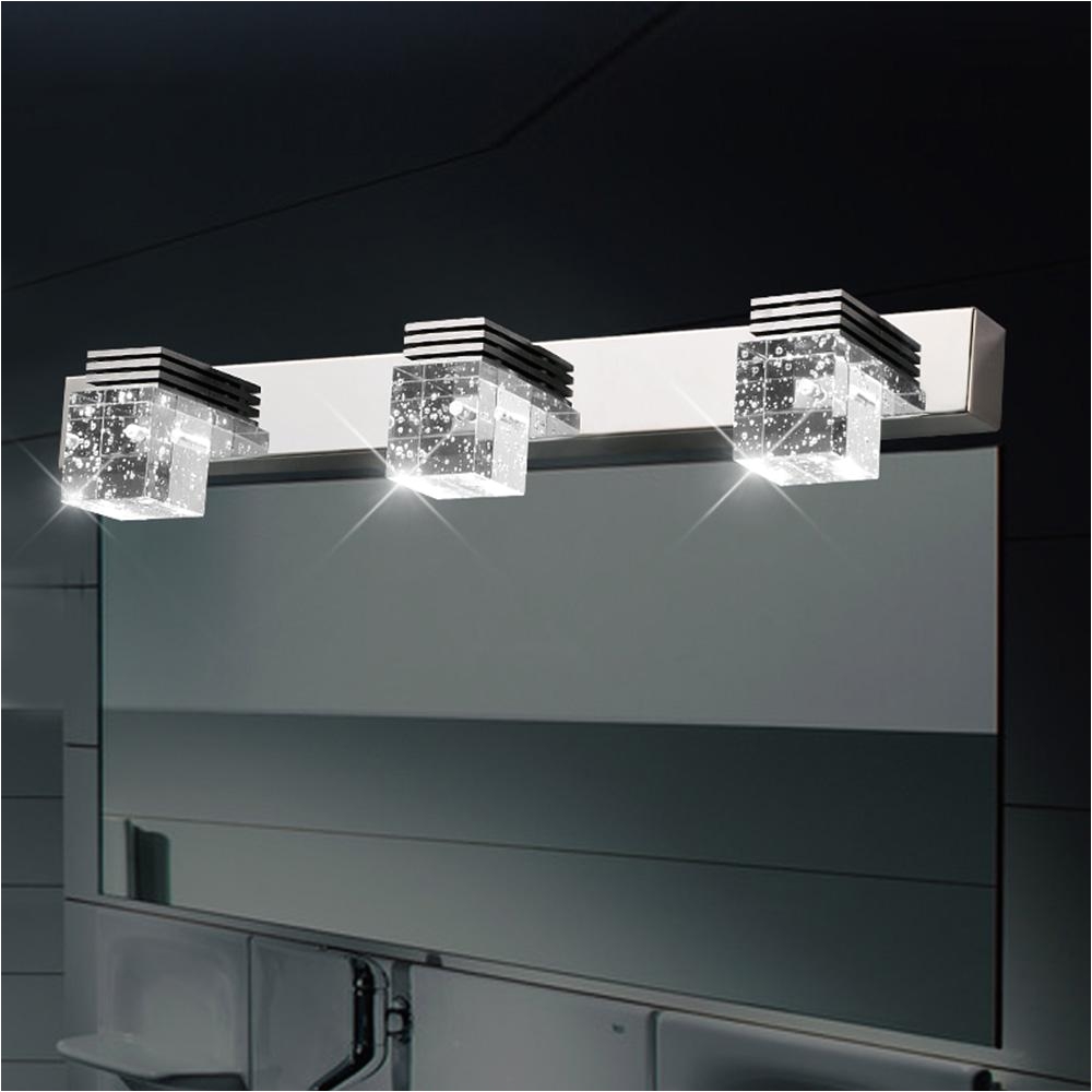 2018 modern k9 crystal led bathroom cabinet makeup mirror lamp stainless steel wall sconce lamp vanity lighting light fixtures from grege 61 22 dhgate