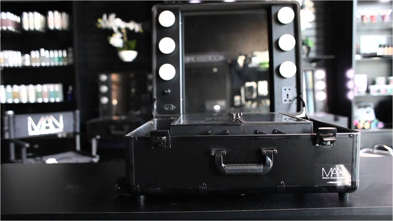 makeup artist network black studio makeup case with led saveenlarge a· supple bathroom vanity makeup table lighting makeup artist